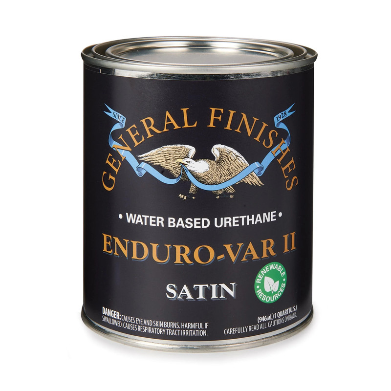 Enduro Var II Water Based Urethane Varnish - Sheen:Satin - Size:1 Quart